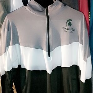 Michigan State Spartans quarter zip long sleeve